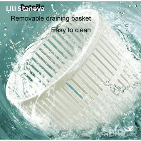 Мини сгъваема пералня с центрофуга - 12 литра, снимка 4 - Перални - 51110260