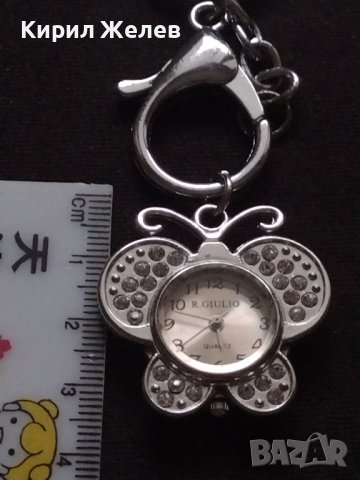 Ключодържател часовник с кристали GIULIO QUARTZ WATER RESISTANT 42327, снимка 5 - Дамски - 43619181