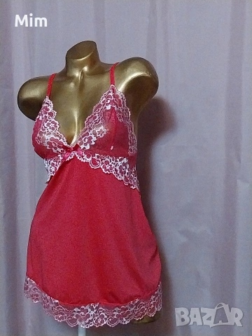 2XL К-т розова нощница и бикина, снимка 6 - Нощници - 53171291