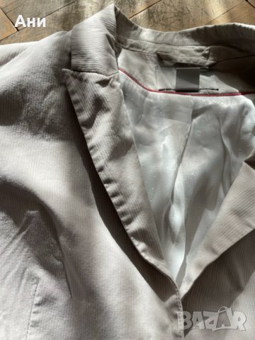 Сиво сако H&M 34 160/80A, снимка 4 - Сака - 43546009