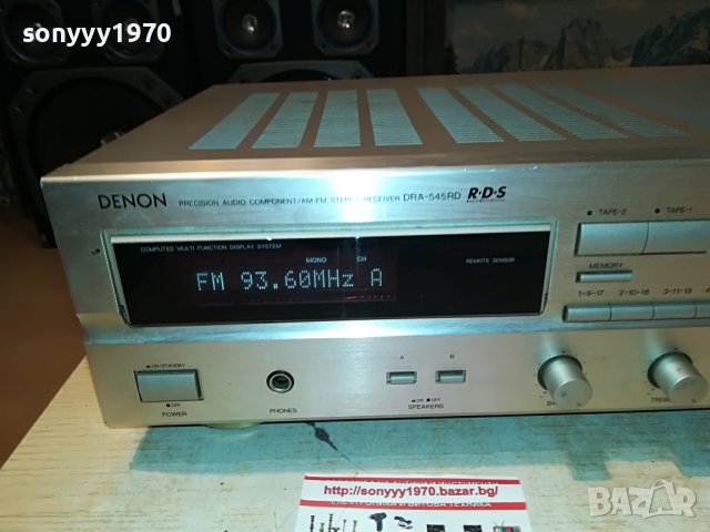 DENON DRA-545RD RECEIVER-MADE IN JAPAN 2007221153, снимка 4 - Ресийвъри, усилватели, смесителни пултове - 37445593