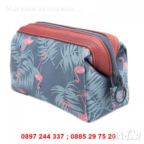 Дамска козметична чантичка за гримове Фламинго - КОД 2520, снимка 1 - Други - 28268567