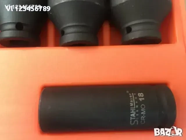 Ковани ударни вложки 1/2" удължени (10-32мм.) 15 бр. к-т , снимка 4 - Гедорета - 50786426