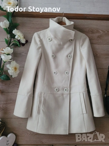 Палто вълна италиански бранд LAZZARI, снимка 4 - Палта, манта - 53060793