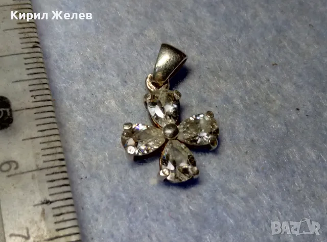 КРАСИВ СКЪПОЦЕНЕН СРЕБЪРЕН ПЕНДАНТ СРЕБРО 925 с БЛЕСТЯЩ ЮВЕЛИРНО ФАСЕТИРАН ФИАНИТ 50172, снимка 5 - Колиета, медальони, синджири - 50056798