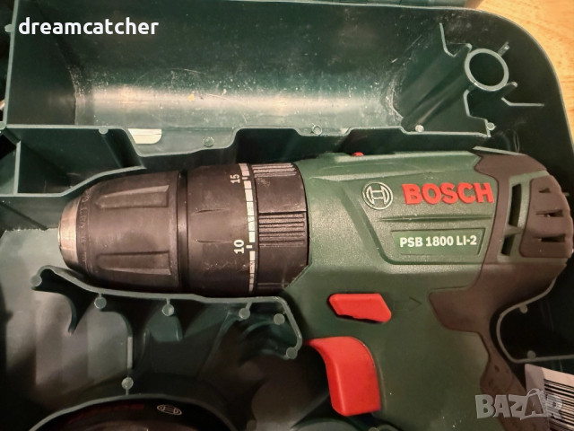 Акумулаторен витоверт Bosch Cordless Combi Drill PSB 1800 LI-2 (1 батерия, 18 Volt System, с куфар), снимка 5 - Винтоверти - 52421535
