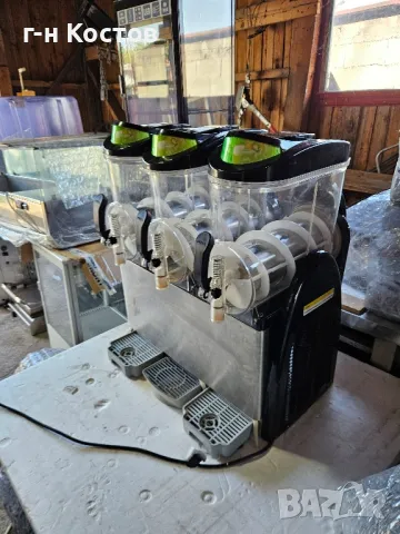 Машина Скрежина за замразени сокчета Нова демонстрационна 3х12 литра , снимка 6 - Обзавеждане на кухня - 49938309