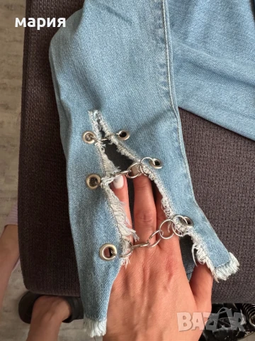 Нови дънки с висока талия S, снимка 4 - Дънки - 51109972