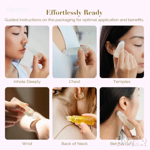 Рол-он с червен яспис, Етерично масло за облекчаване на тревожност и стрес, снимка 4 - Други - 49313240