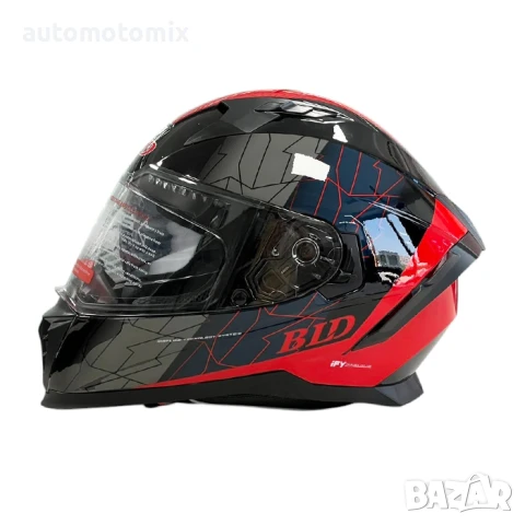 КАСКА ЗА МОТОР С ОЧИЛА, Размери S, M, L, XL - Черно/Червено - 721439, снимка 5 - Аксесоари и консумативи - 51224860