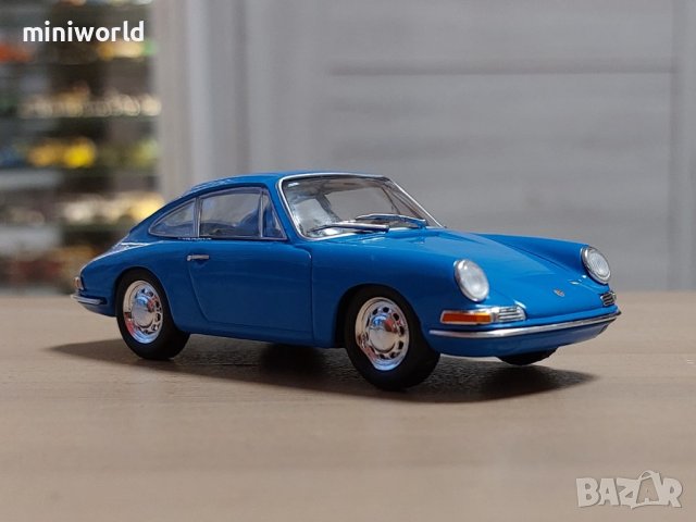 Porsche 901 1964 - мащаб 1:43 на Atlas моделът е нов в PVC дисплей-кейс, снимка 6 - Колекции - 43621486