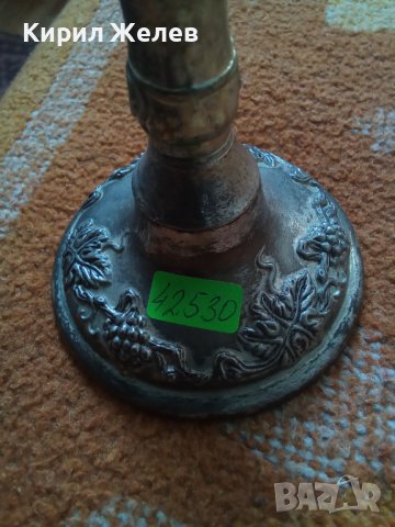 Свещник стар бронзов 42530, снимка 12 - Колекции - 43785695