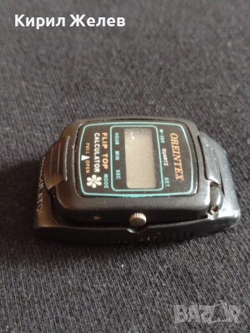Рядък часовник ORIENTEX FLIP TOP CALCULATOR за колекция - 27000, снимка 3 - Антикварни и старинни предмети - 36542313