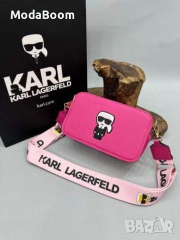 💥НАМАЛЕНА💥 Karl Lagerfeld розова чанта🩷, снимка 1 - Чанти - 43562811