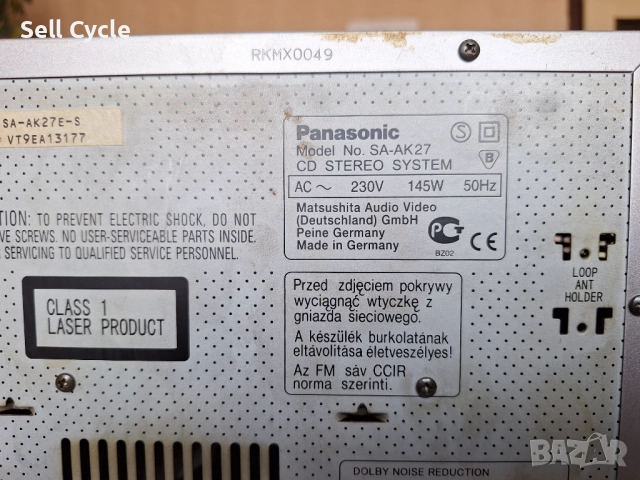 ✅МУЗИКАЛНА УРЕДБА PANASONIC SA-AK27❗, снимка 6 - Аудиосистеми - 51591177