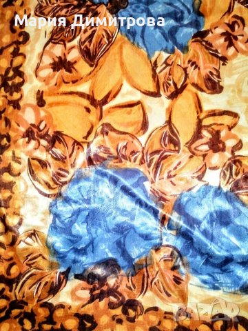 Копринен шал / картина, снимка 2 - Шалове - 37340081