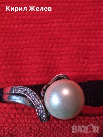 СКЪПОЦЕНЕН БЕЛ ЕПОК СТИЛ СРЕБЪРЕН ПРЪСТЕН РОДИРАНО СРЕБРО 925 с ОГРОМЕН БИСЕР и ЦИРКОНЧЕТА 26838, снимка 17 - Пръстени - 40574721