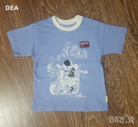 Синя тениска 98/104см-5лв НОВА+подарък
