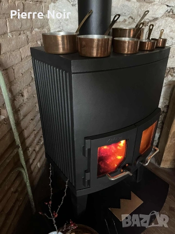 Скандинавска чугунена печка , снимка 2 - Отоплителни печки - 52930160