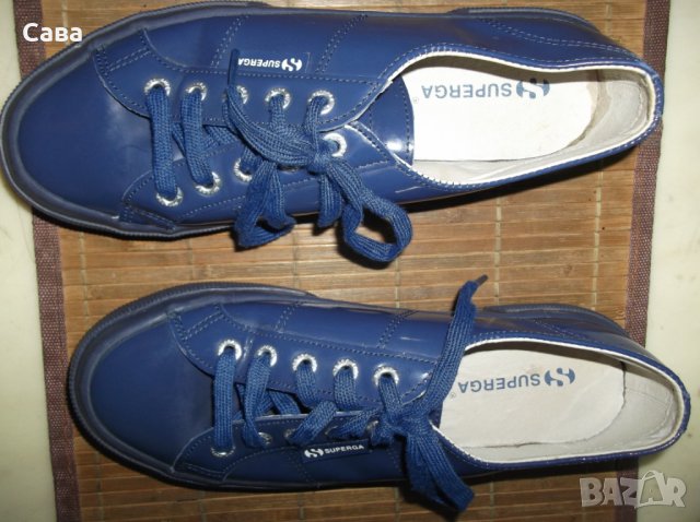 Кожени кецове SUPERGA, снимка 3 - Кецове - 26819494