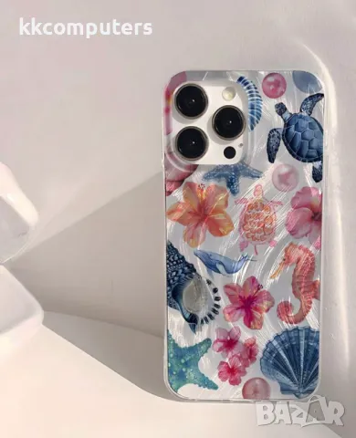 iPhone 15 Силиконов Калъф и Протектор Sea Bottom!, снимка 2 - Калъфи, кейсове - 49832345