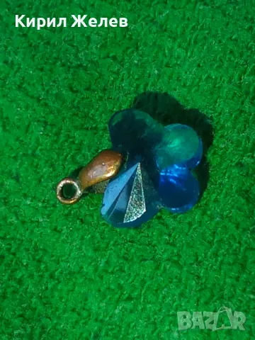 СТАРО МЕДНО КРИСТАЛНО ФАСЕТИРАНО ФЕШЪН АРТ НЕЖНО МЕДАЛЬОНЧЕ 38452, снимка 10 - Колиета, медальони, синджири - 41396527