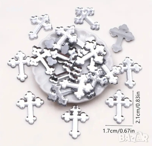 кръст кръстче кръстчета декорация декорации за кръщене ръчна изработка и др, снимка 4 - Други - 37682725