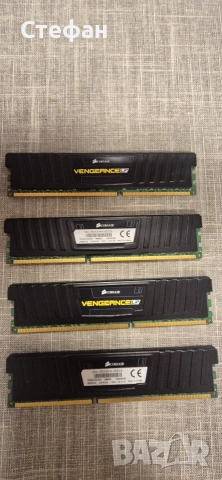 Corsair Vengeance LP DDR3 16GB (4X4GB) 1600MHz рам памет, снимка 3 - RAM памет - 53287609
