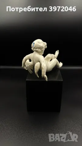  CAPODIMONTE / чифт антикварни ангелчета / , снимка 3 - Антикварни и старинни предмети - 49465298