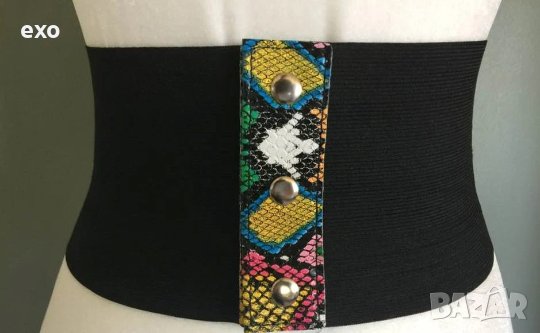 Ефектен корсет, Колан корсет, Еластичен корсет еко кожа, снимка 2 - Корсети, бюстиета, топове - 39506590