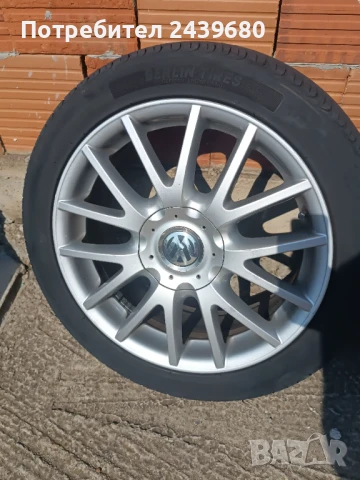Алуминиеви джанти 17" 5×112 летни гуми 225/45/17, снимка 7 - Гуми и джанти - 51242374