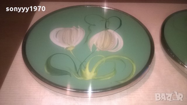 Въртящти се метално-стъклени стойки за колекция или торта 30 см, снимка 2 - Колекции - 27474533