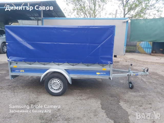 Туристическо, самосвално ремарке VESTA LIGHT 25 с брезент и шпригли Н120, снимка 3 - Ремаркета - 52165065