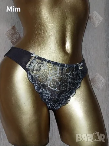 CHANGE 40 еластична бикина в кафяво с дантела , снимка 3 - Бельо - 47886814