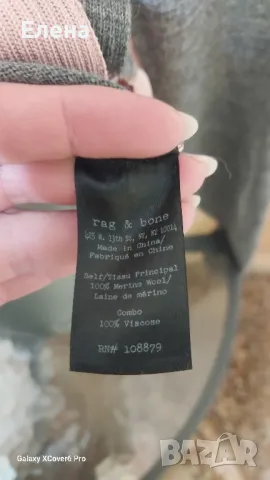 пуловер rag & bone. 100% вълна. 100%вискоза. размер S/М, снимка 11 - Блузи с дълъг ръкав и пуловери - 49362328