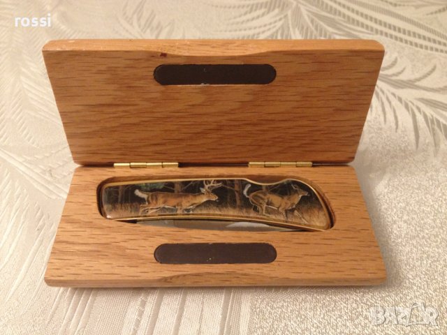 Немски ловен нож MAGNUM Stainless с елен и сърна в специална кутия, снимка 1 - Ножове - 39828520