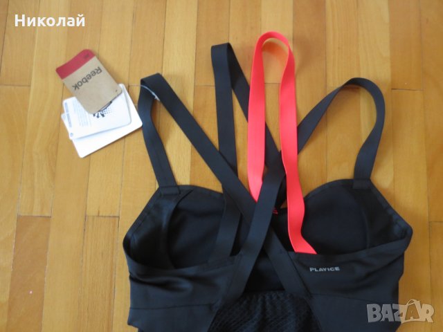 Reebok Black  Bodypump Strappy Bra Tank, снимка 9 - Потници - 32561522