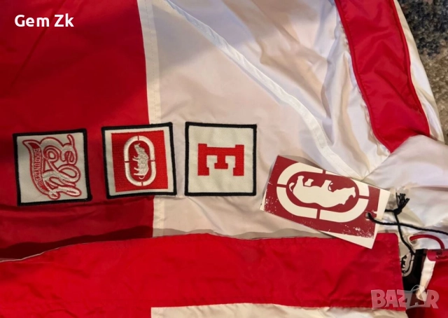Уникална ветровка ECKO UNLTD. Jacket Noyebe Red White, снимка 2 - Якета - 52579424