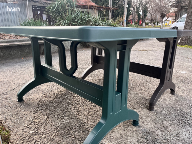 Пластмасова маса 120х70 см 140х80 см, снимка 5 - Градински мебели, декорация  - 44929224