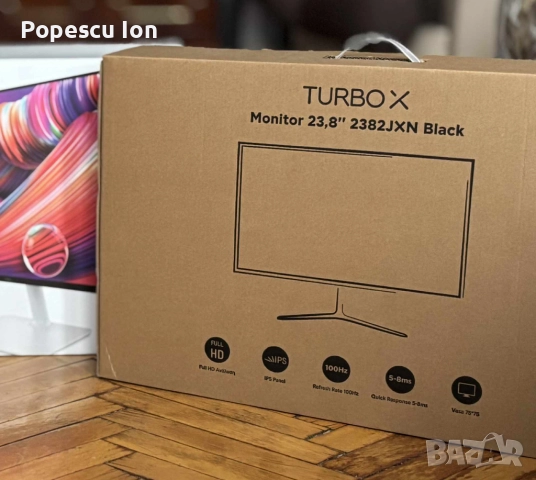 монитор Нов, 2 години гаранция, 100Hz, 23.8", снимка 5 - Монитори - 52572911