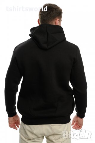 Нов мъжки суичър с дигитален печат AC/DC - Black Ice (син надпис), снимка 3 - Суичъри - 37700060