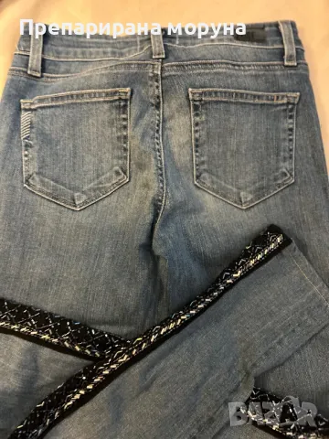 дънки с бродерия, снимка 4 - Дънки - 47982190