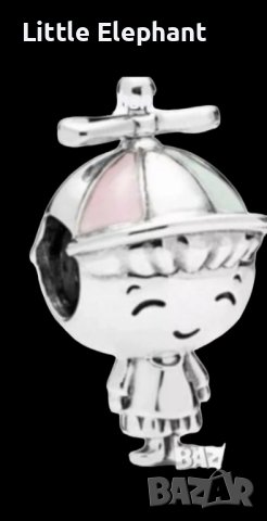 -100 лв Sale Сребърен елемент Пандора,колекция"Family"-Момчето ми"/нов