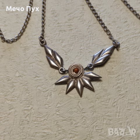 Сребърно колие (229), снимка 2 - Колиета, медальони, синджири - 43385657