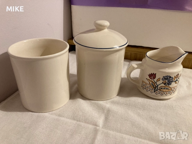 2 Порцеланови буркана и каничка, снимка 2 - Сервизи - 52338556