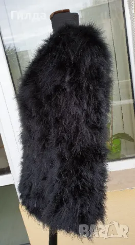 палтенце от марабу щраус Pello Bello L M налично, снимка 2 - Палта, манта - 47582801