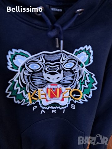 💣Hoodie Kenzo 💣бродирано лого Унисекс, снимка 3 - Суичъри - 43119932