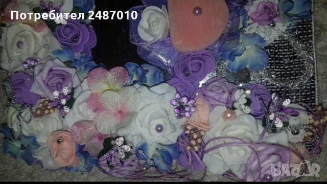 Поднос за годежни халки, снимка 6 - Ръчно изработени сувенири - 27130948