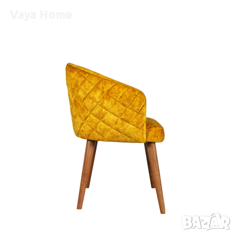 Трапезен стол, Solace, Жълт, снимка 2 - Столове - 44854881