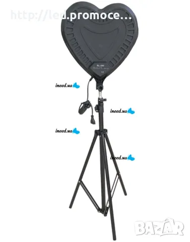 LED лампа Ring, LED светлина сърце RL-500 и осветителен пръстен LED стойка 2,1 м, снимка 2 - Външни лампи - 49433318